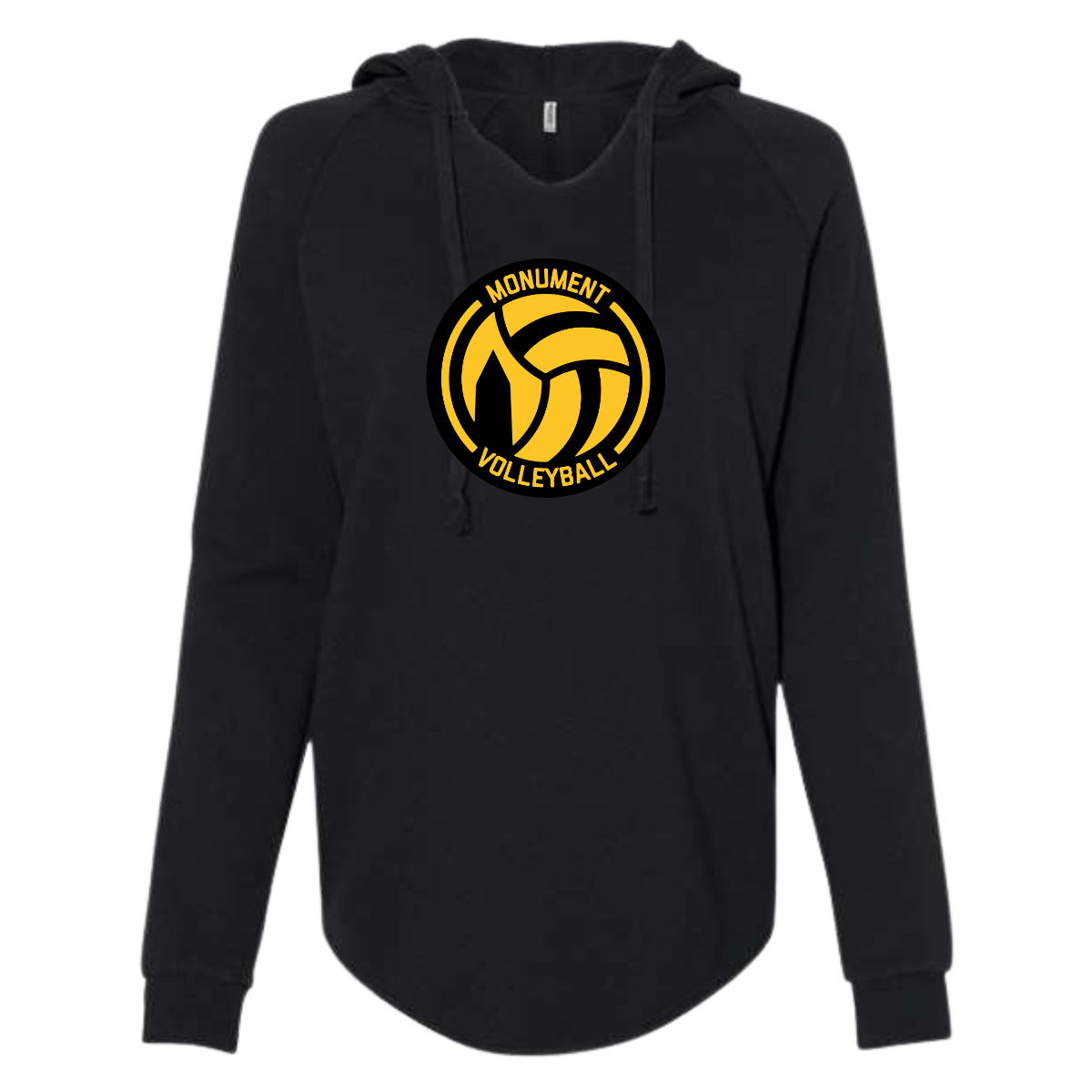 Womens Lightweight  Wash Hooded Sweatshirt