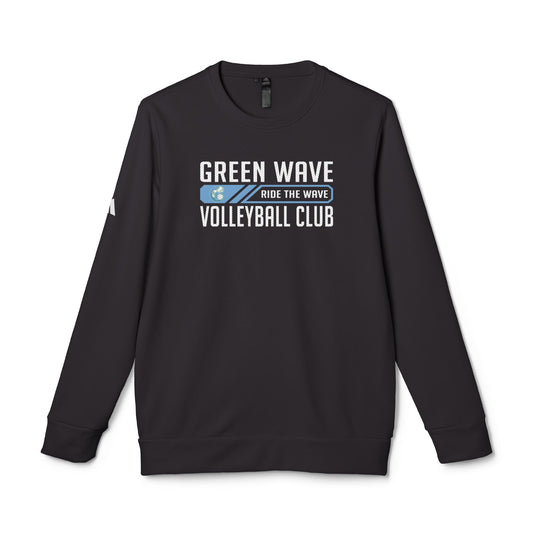 Adult Green Wave Adidas Fleece Crewneck Sweatshirt