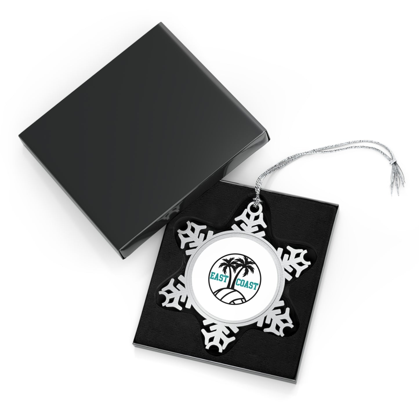 East Coast Volleyball Pewter Snowflake Ornament