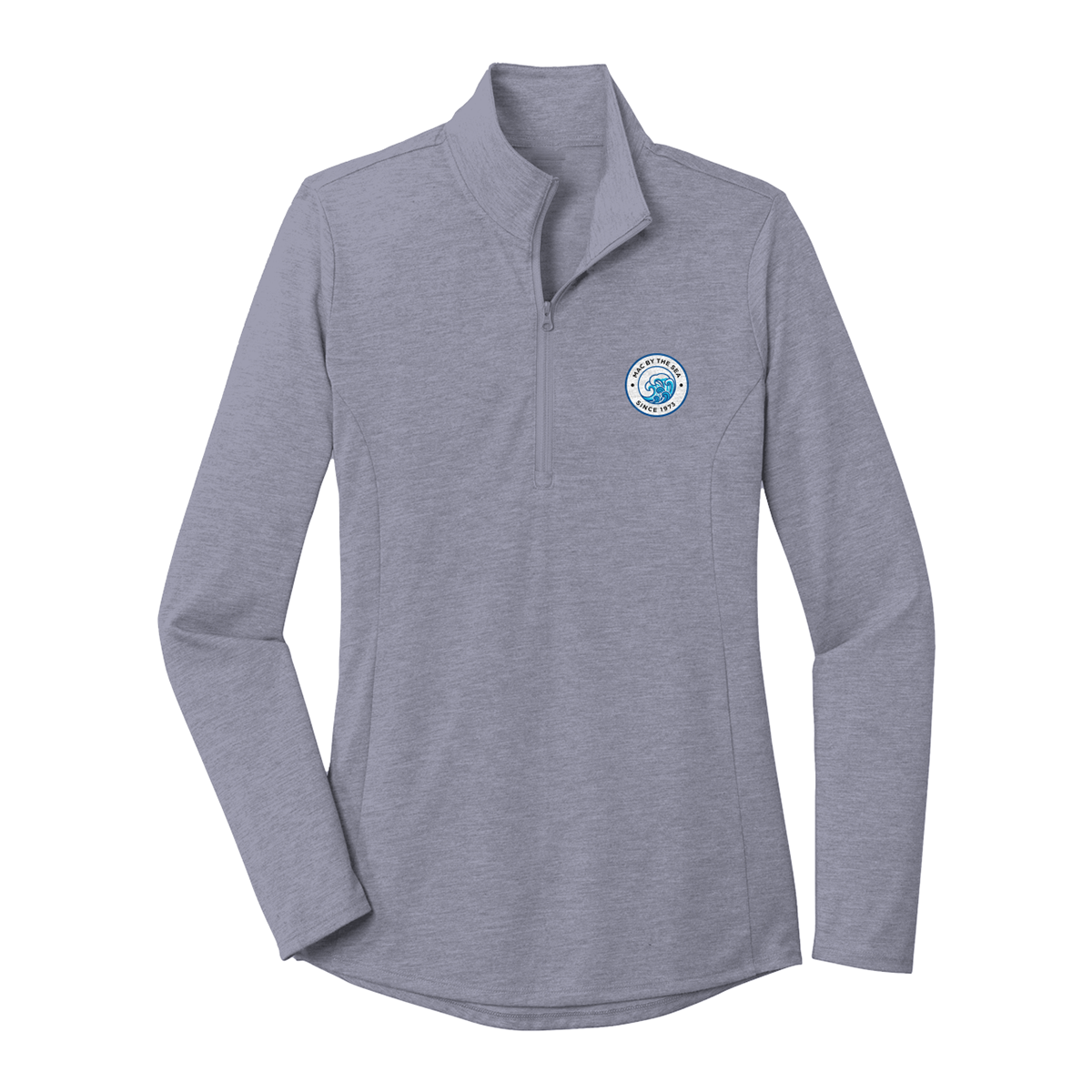 Womens Mac By The Sea PosiCharge Tri Blend Wicking 1/4 Zip
