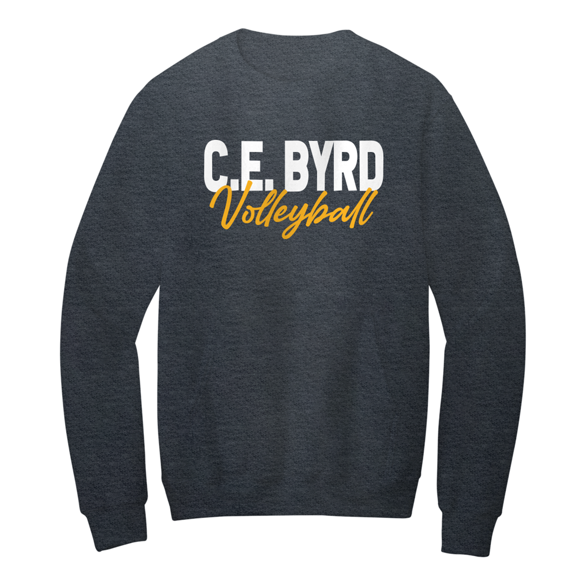 Adult Port and Company Fleece Crewneck Pocket Sweatshirt