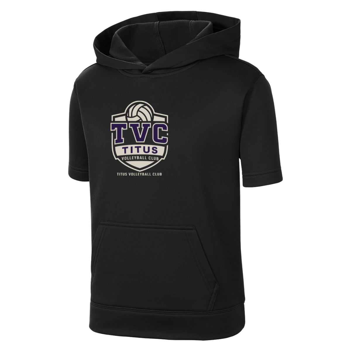 Youth Sport-Tek Fleece SS Hooded Pullover