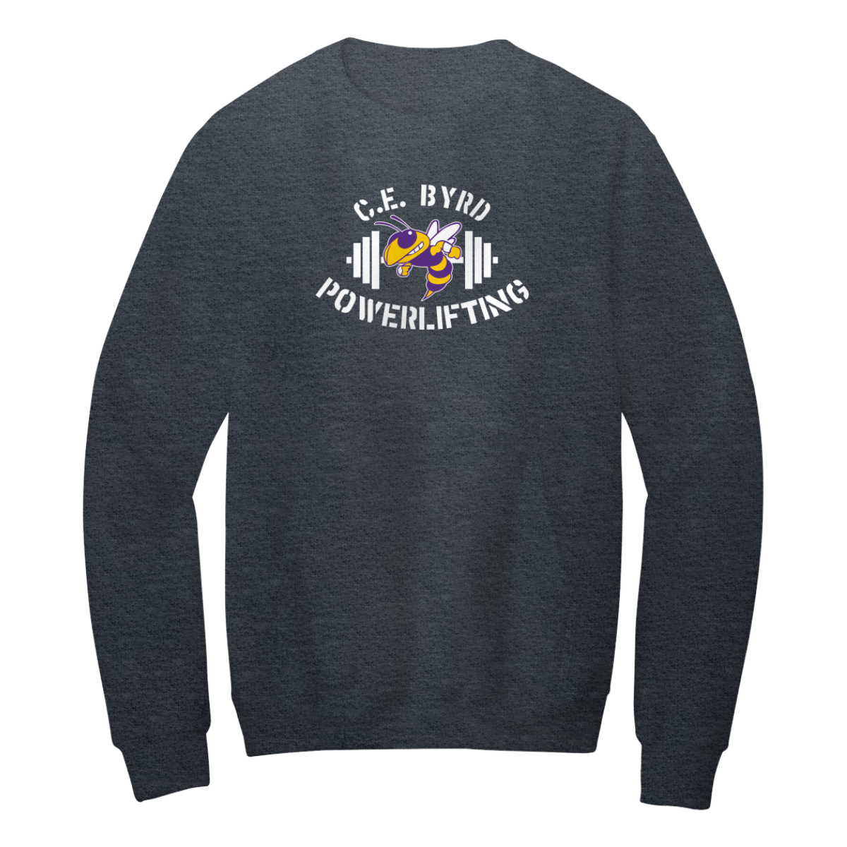 Adult C.E. Byrd Powerlifting Crewneck Pocket Sweatshirt