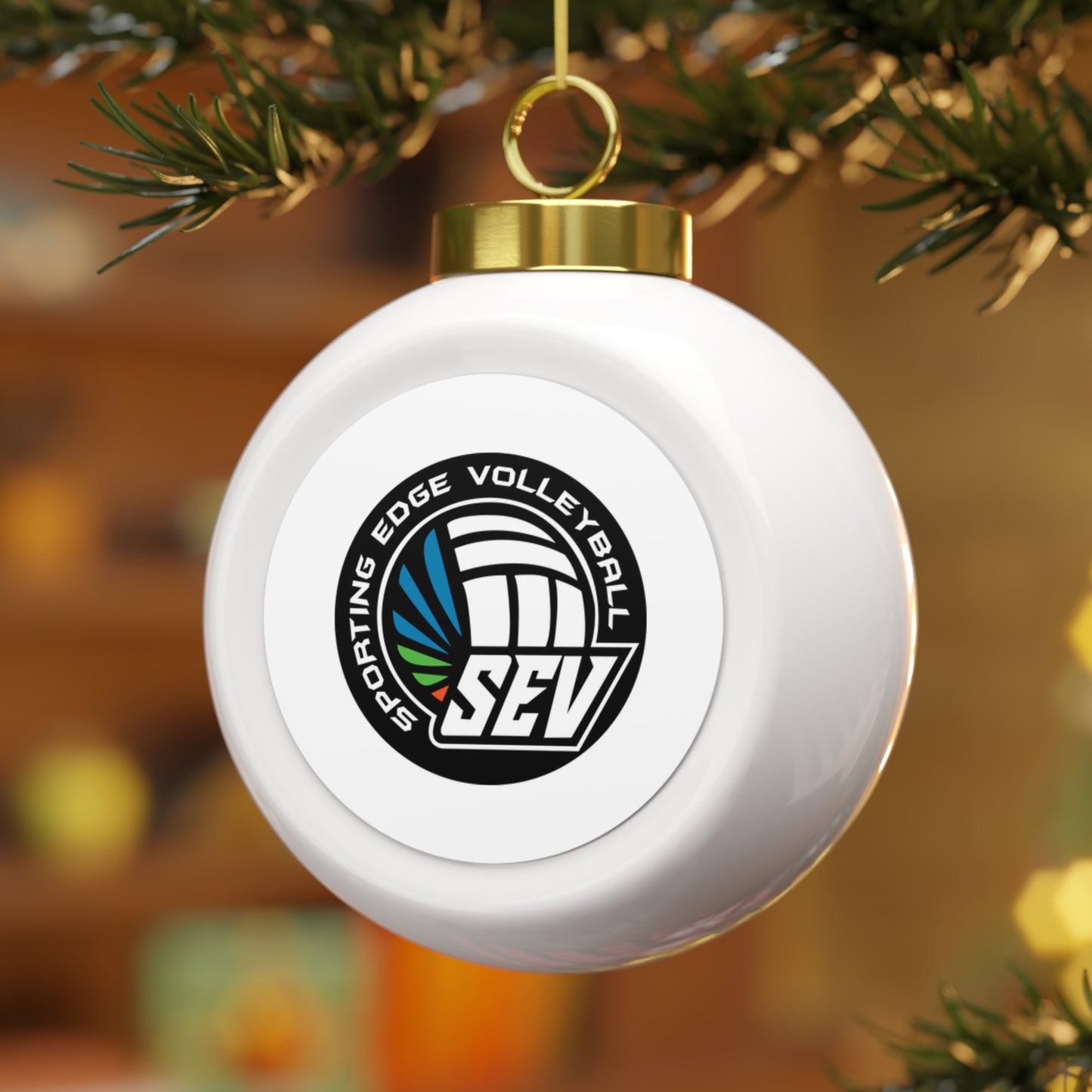 Sporting Edge Volleyball  Christmas Ball Ornament