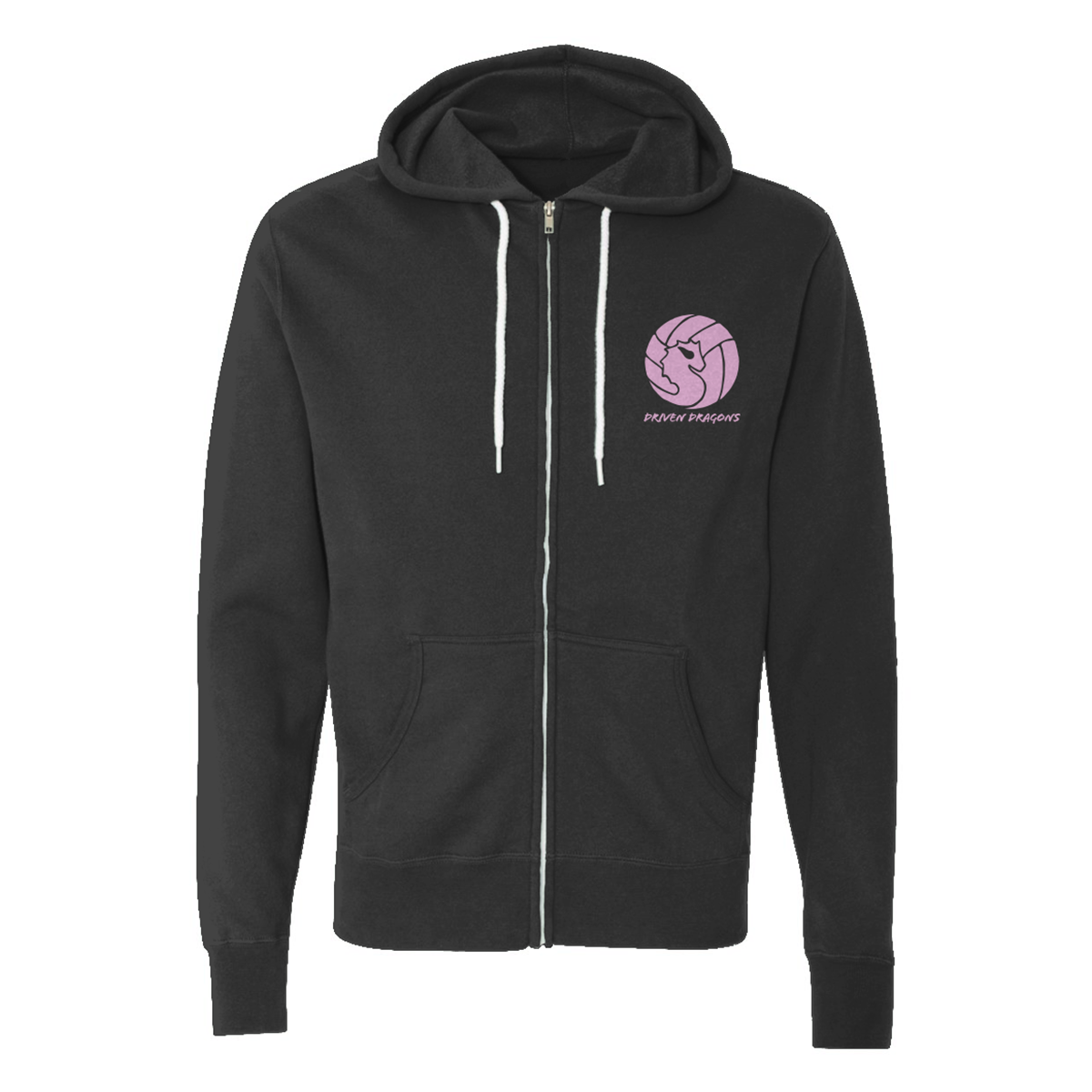 Adult Driven Dragons Lightweight Full Zip Hood