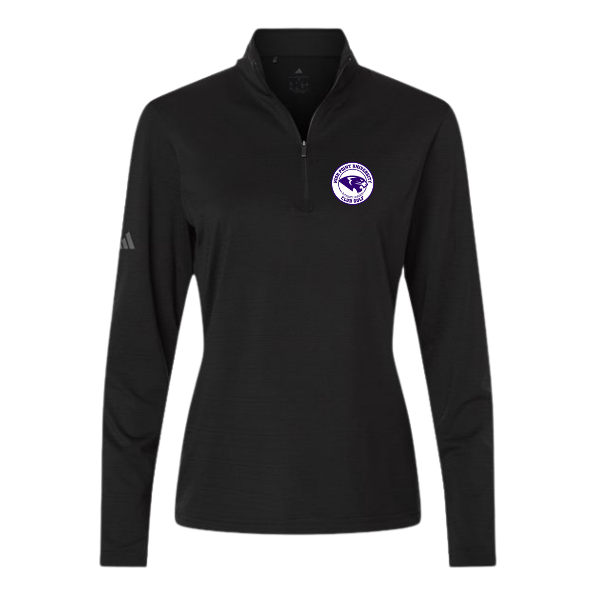 Women's Adidas Textured Stripe Quarter-Zip Pullover