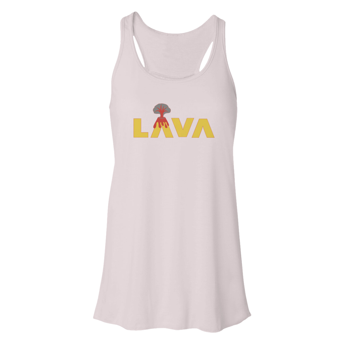 Women's LAVA Bella + Canvas Flowy Racerback Tank - Lava