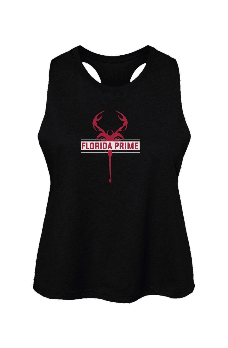 Women's Florida Prime Lacrosse Bella + Canvas Racerback Crop Tank