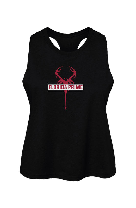 Women's Florida Prime Lacrosse Bella + Canvas Racerback Crop Tank