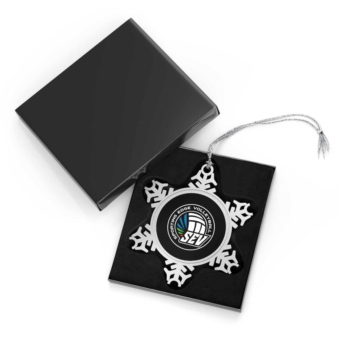 Sporting Edge Volleyball Pewter Snowflake Ornament