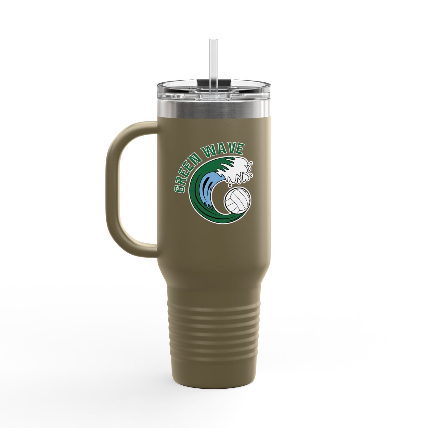 Green Wave Insulated Travel Mug (40 oz)
