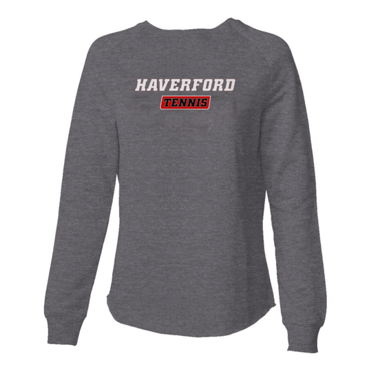 Women's Haverford Tennis Wave Wash Crewneck Sweatshirt