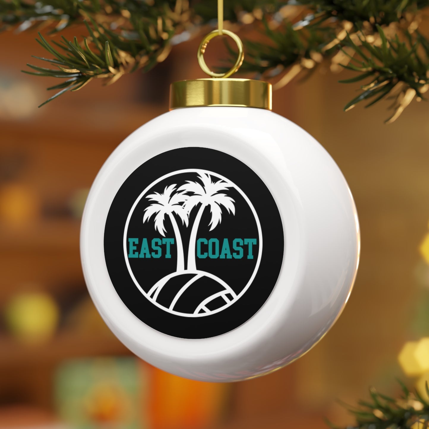 East Coast Volleyball Christmas Ball Ornament