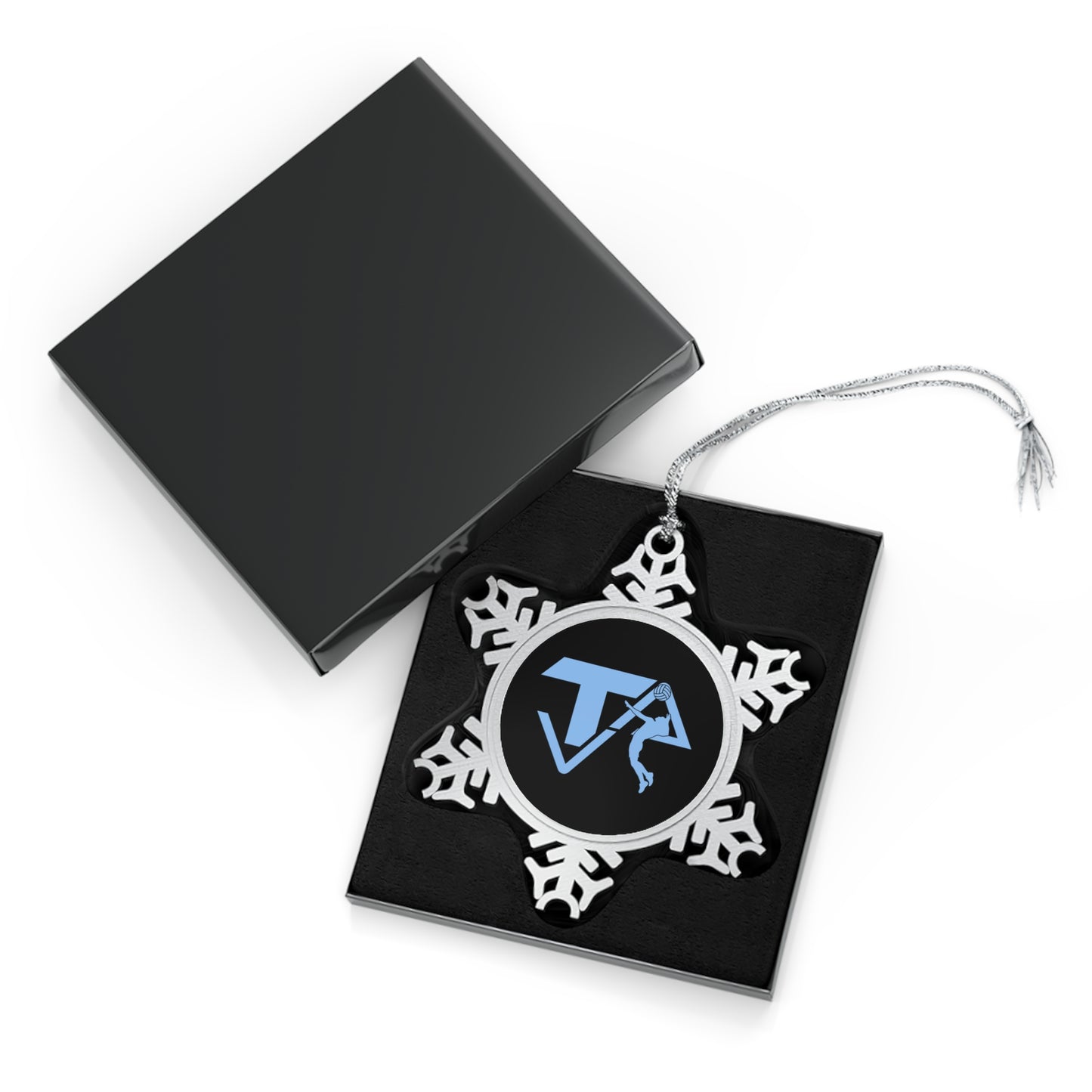 Texas Aces Volleyball Pewter Snowflake Ornament