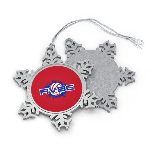 Ridgetop Volleyball Pewter Snowflake Ornament