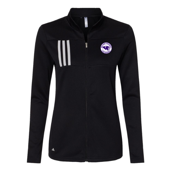 Women’s Adidas 3-Stripe Double-Knit Full-Zip