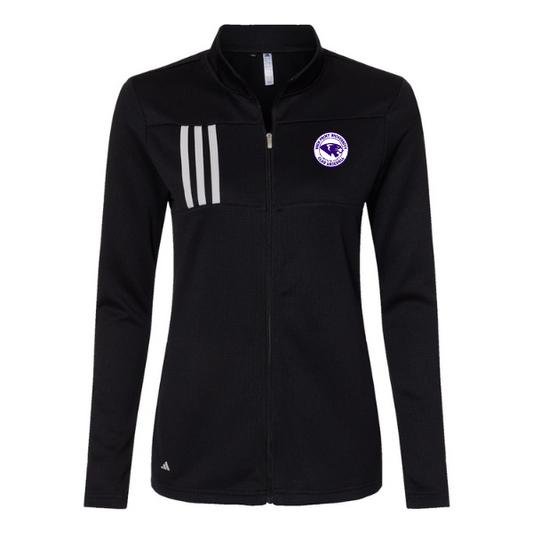 Women’s Adidas 3-Stripe Double-Knit Full-Zip