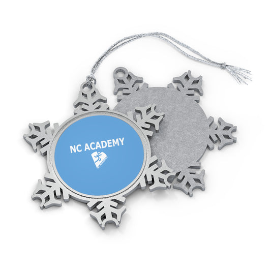 NC Academy Pewter Snowflake Ornament