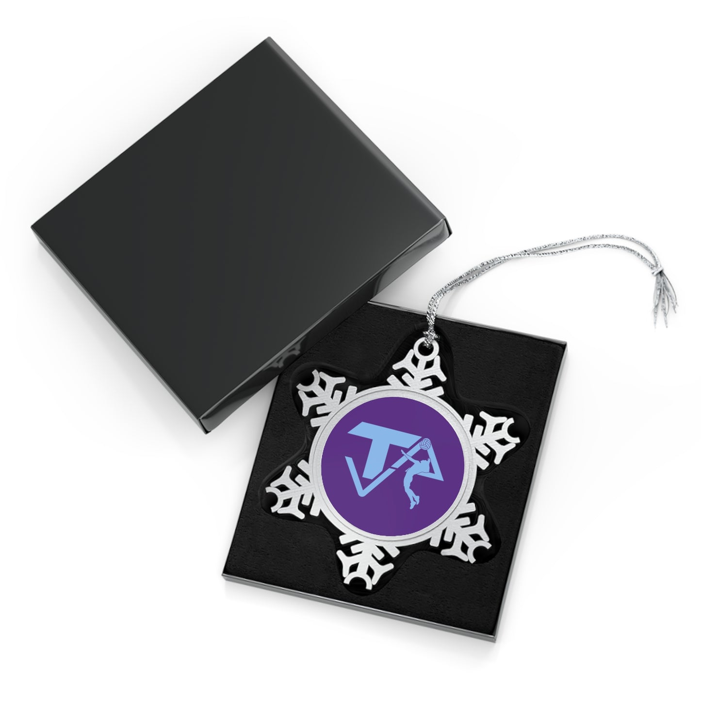Texas Aces Volleyball Pewter Snowflake Ornament