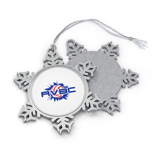 Ridgetop Volleyball Pewter Snowflake Ornament