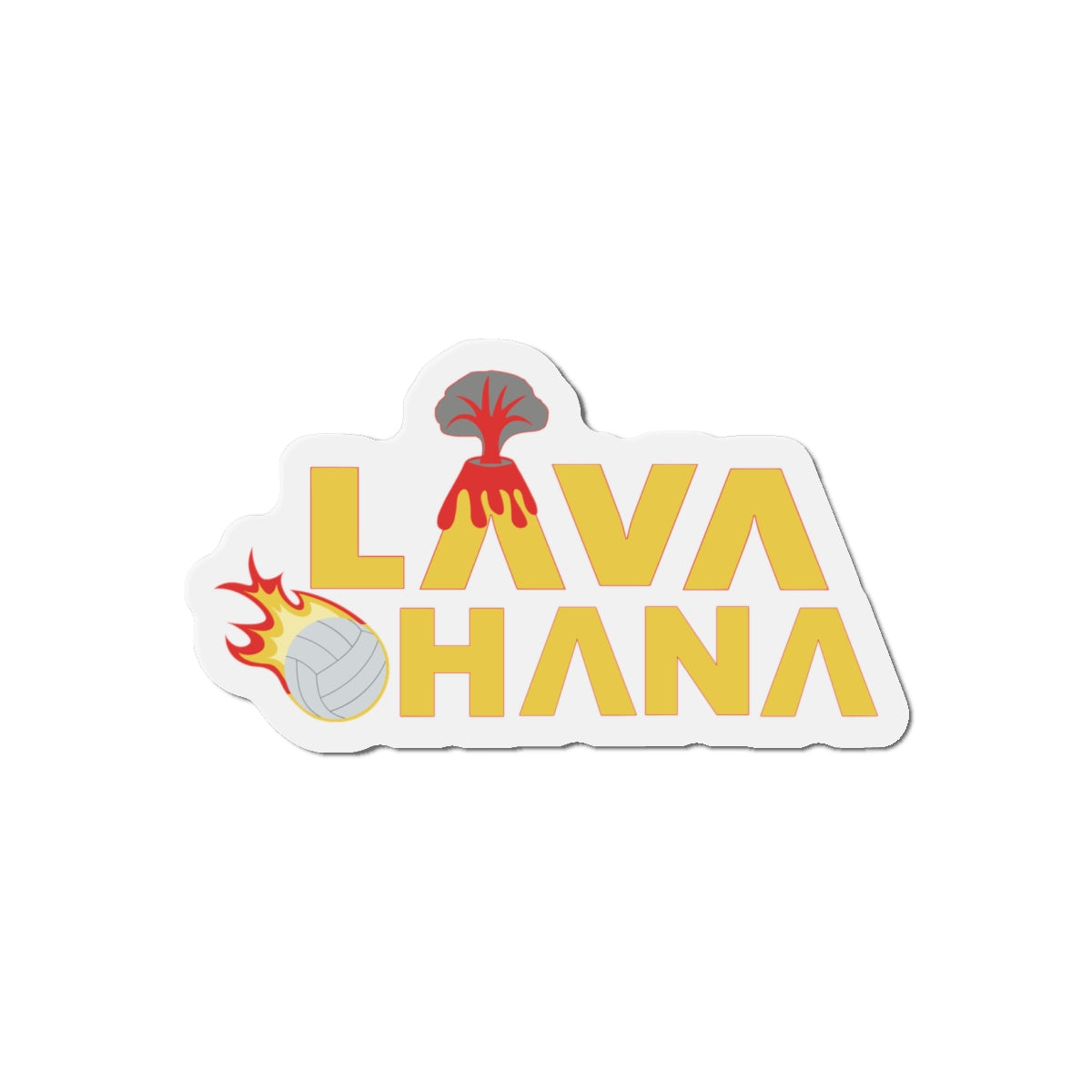 LAVA Die-Cut Magnet - Ohana