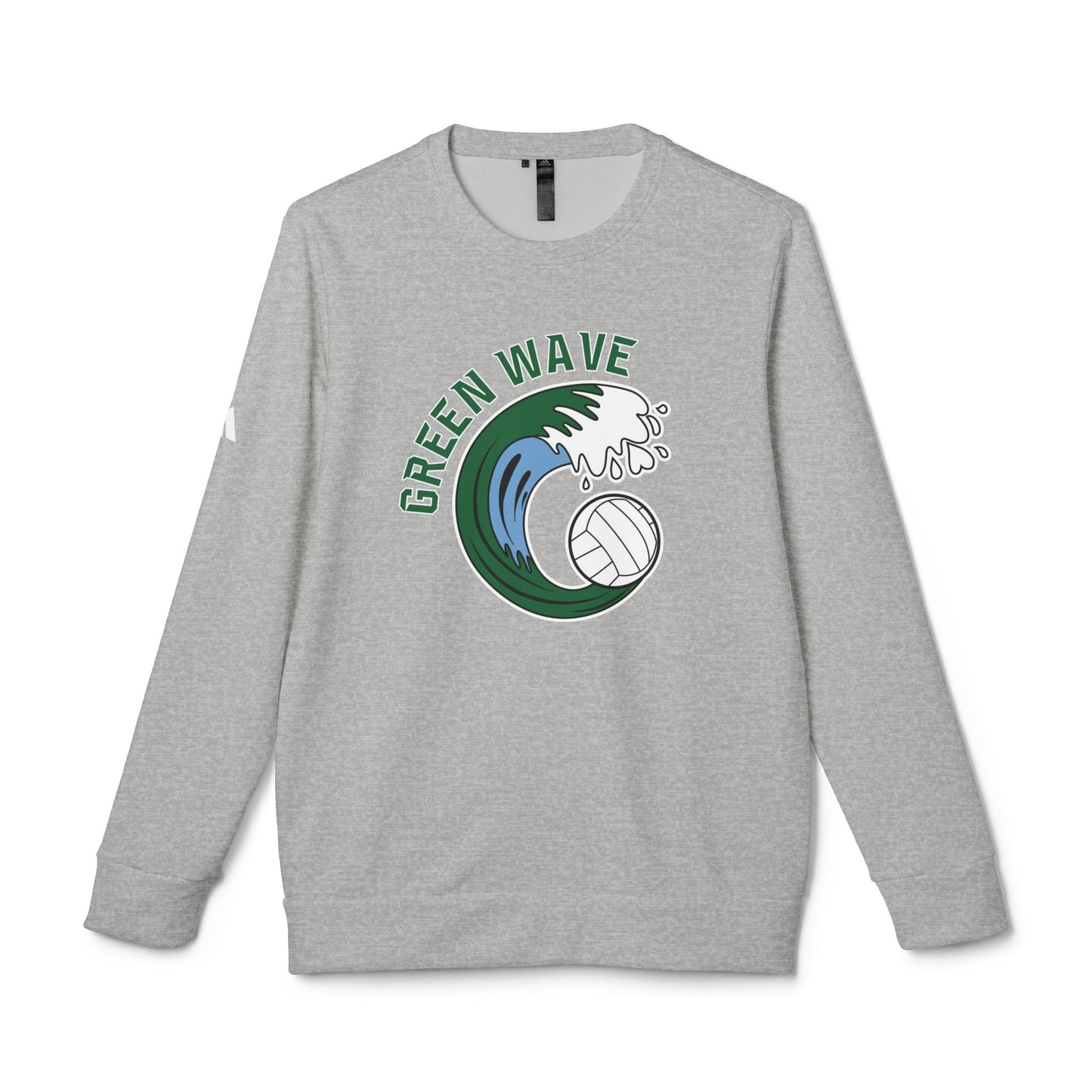 Green Wave Adidas Fleece Crewneck Sweatshirt