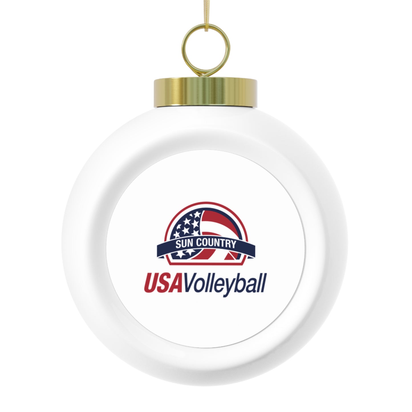 Sun Country Volleyball Christmas Ball Ornament