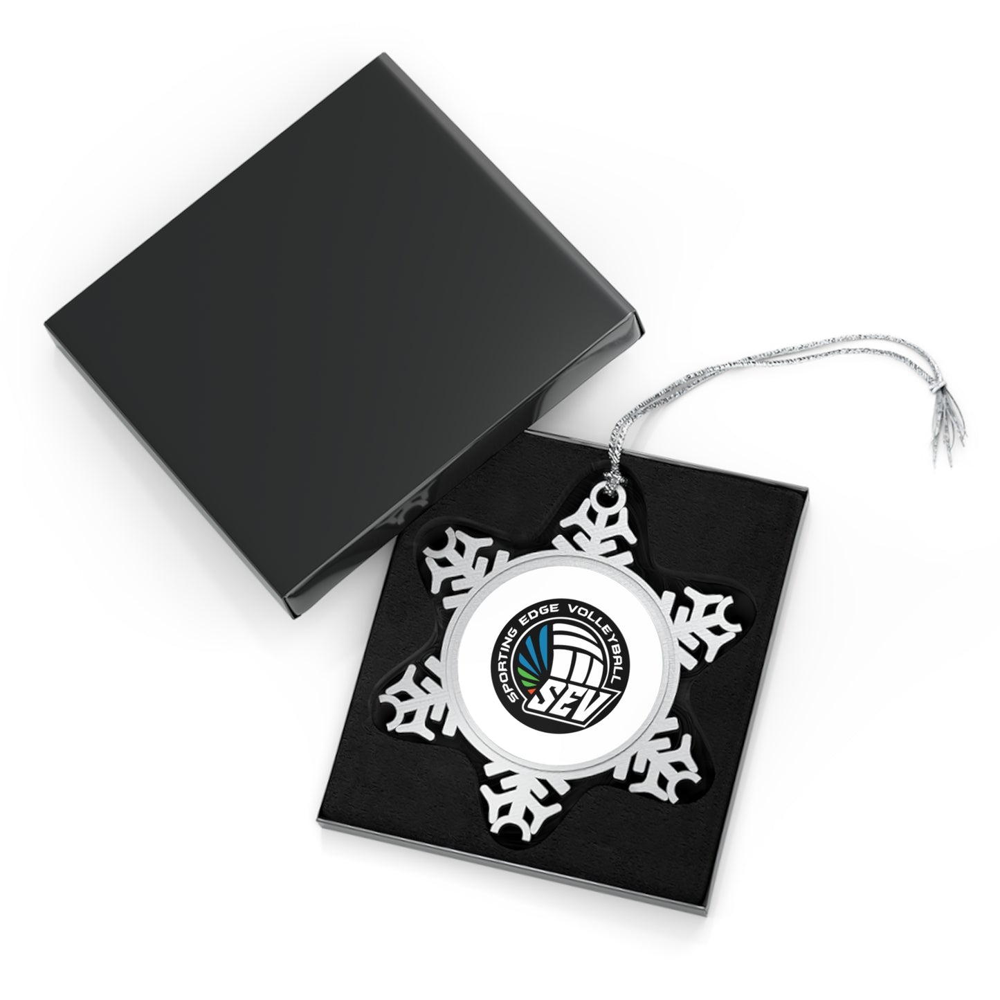 Sporting Edge Volleyball Pewter Snowflake Ornament
