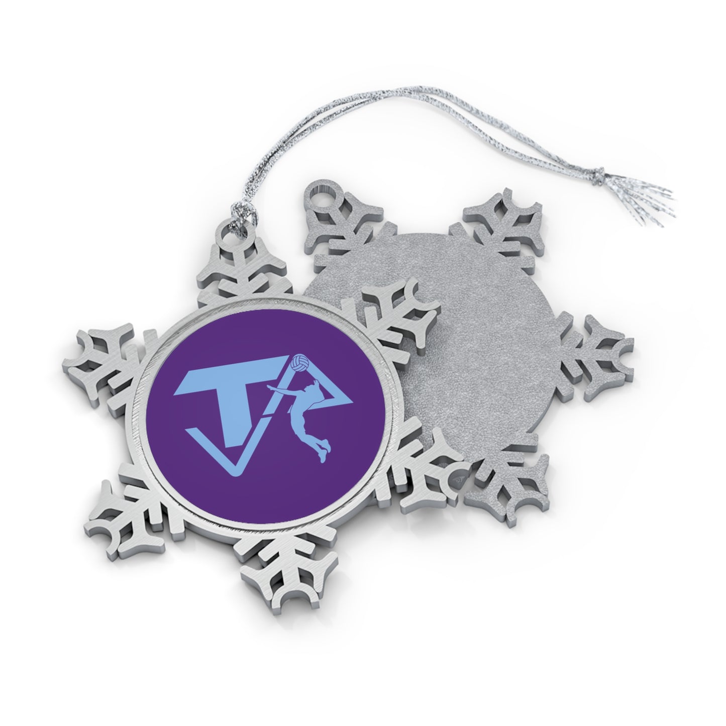 Texas Aces Volleyball Pewter Snowflake Ornament