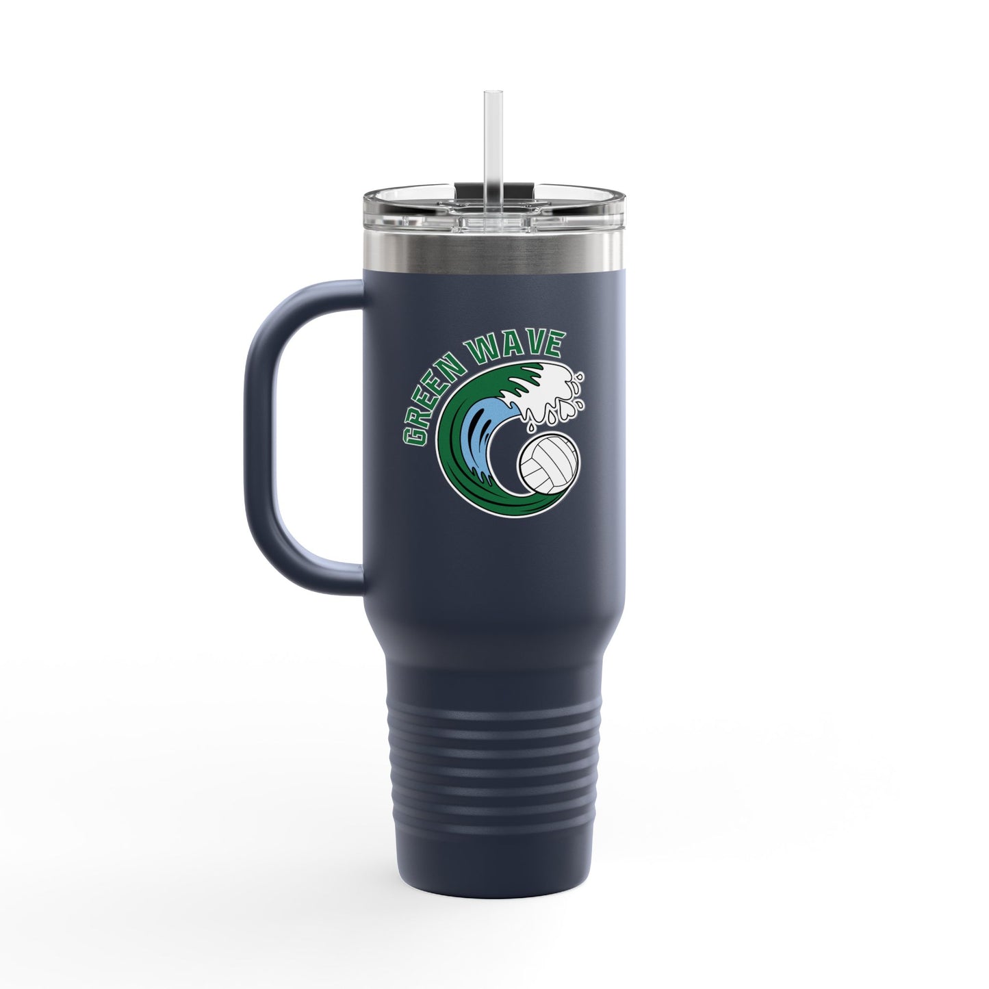 Green Wave Insulated Travel Mug (40 oz)