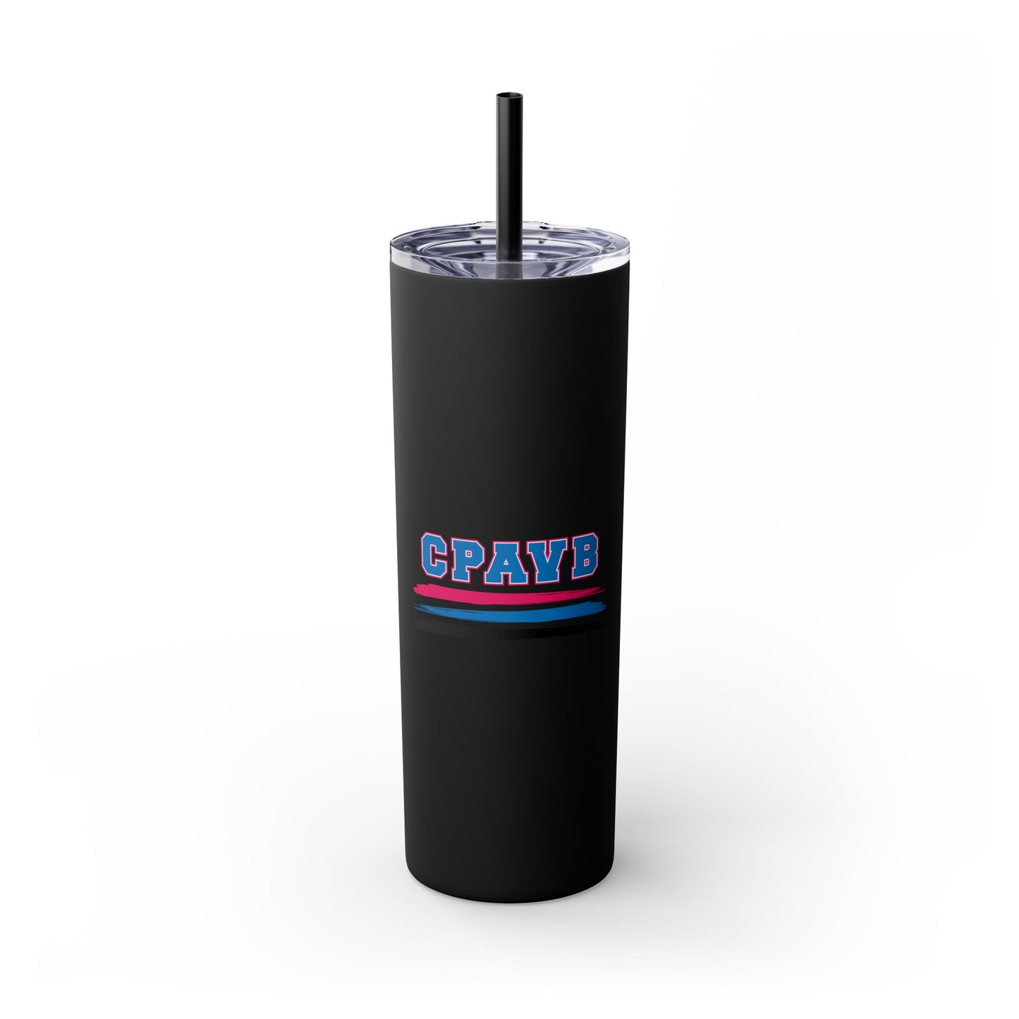 CPA Volleyball 20oz Skinny Tumbler with Straw