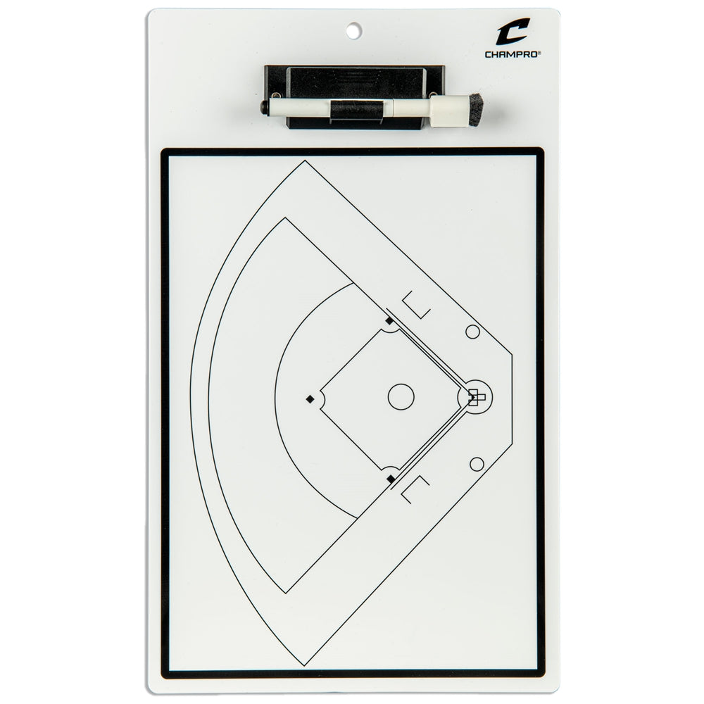 BASEBALL / SOFTBALL COACH'S BOARD - DRY ERASE WITH MARKER - A091