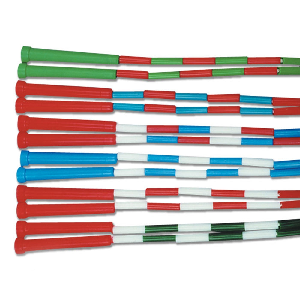 PLASTIC SEGMENTED JUMP ROPES - BRAIDED NYLON - A207
