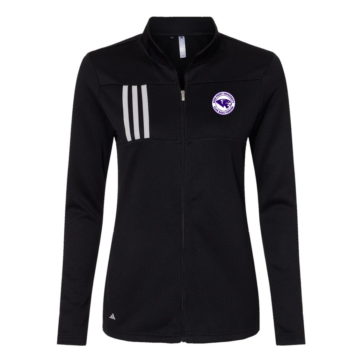 Women's Adidas 3-Stripe Double-Knit Full-Zip - Bass Fishing