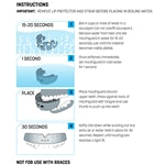 BOIL-AND-BITE STRAPPED MOUTHGUARD W/LIP PROTECTOR - AF56B
