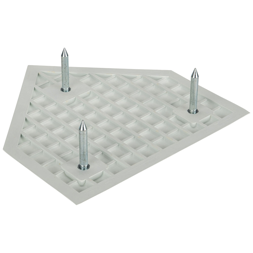 WAFFLE BOTTOM HOME PLATE WITH SPIKES - B032