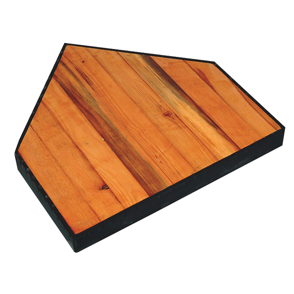 IN-GROUND HOME PLATE WITH SOLID WOOD BOTTOM - B035R