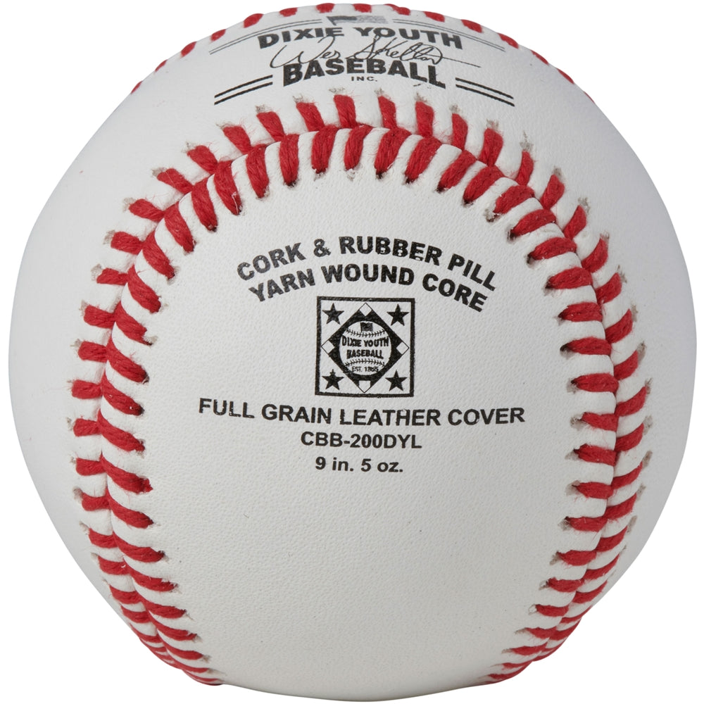 DIAMOND LEAGUE APPROVED BASEBALL - FULL GRAIN LEATHER COVER - CATEGORY 1 - CBB-200DYL