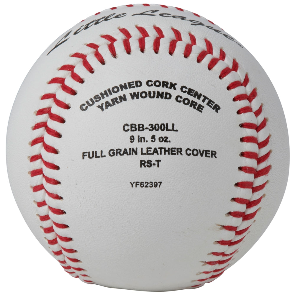 LITTLE LEAGUE® - DOUBLE CUSHION CORK CORE - FULL GRAIN LEATHER COVER - CBB-300LL
