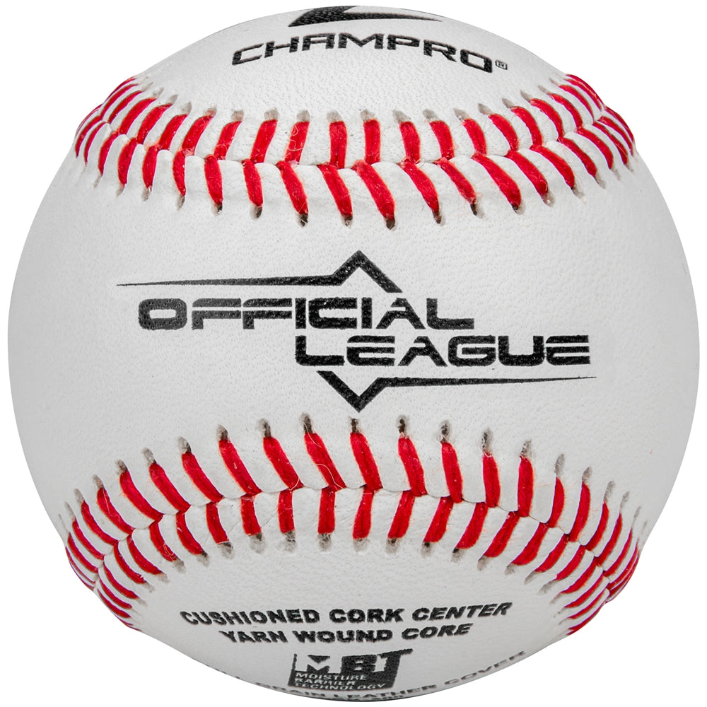 OFFICIAL LEAGUE - DOUBLE CUSHION CORK CORE - FULL GRAIN LEATHER COVER - CBB-300