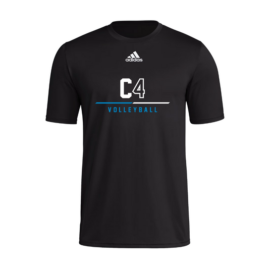 [REQUIRED] Club Four Adidas PreGame SS Tee - Black