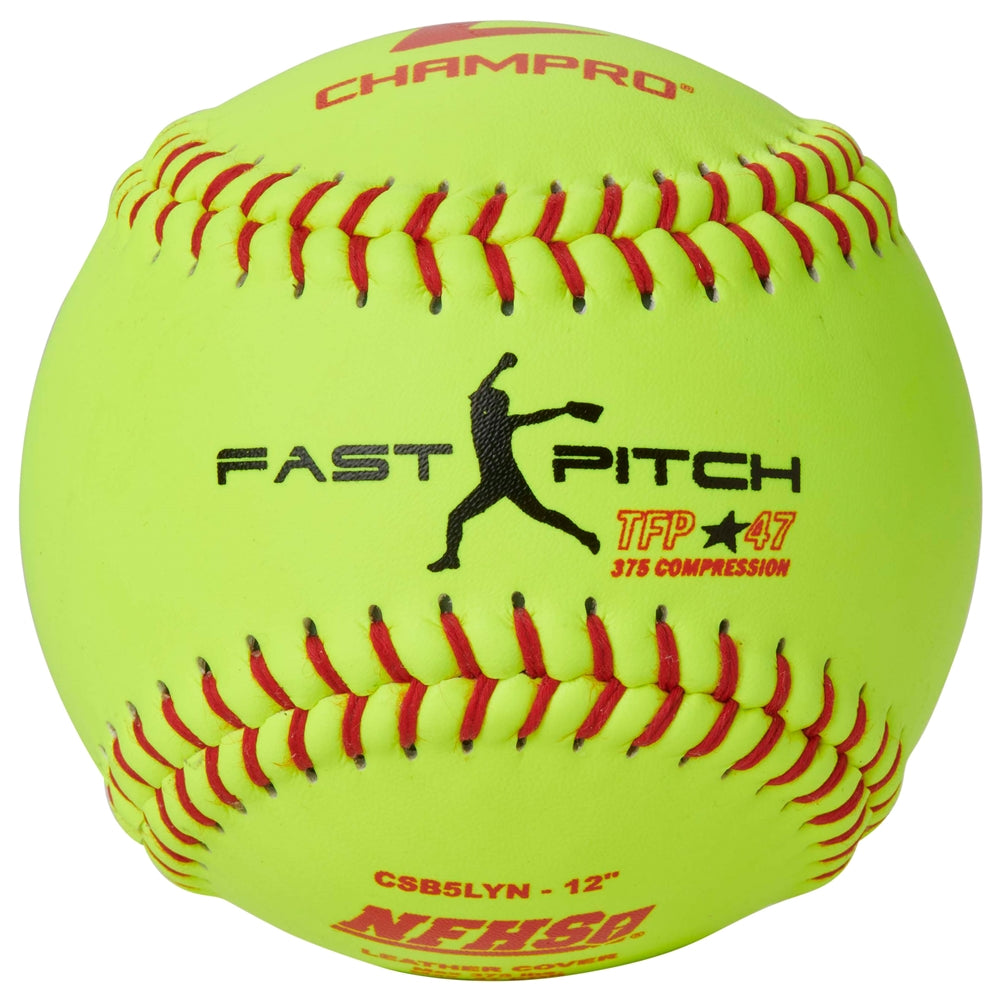 NFHS - 12" FAST PITCH - LEATHER COVER .47COR - CSB5LYN