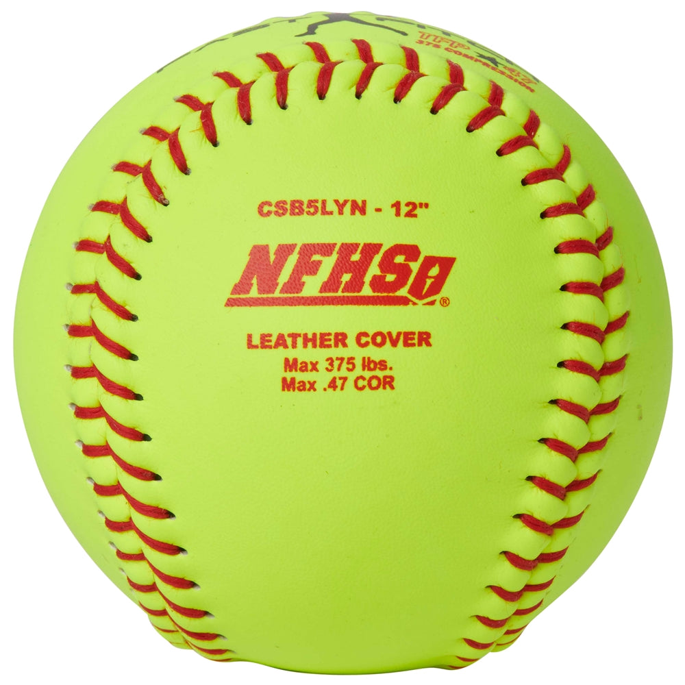 NFHS - 12" FAST PITCH - LEATHER COVER .47COR - CSB5LYN