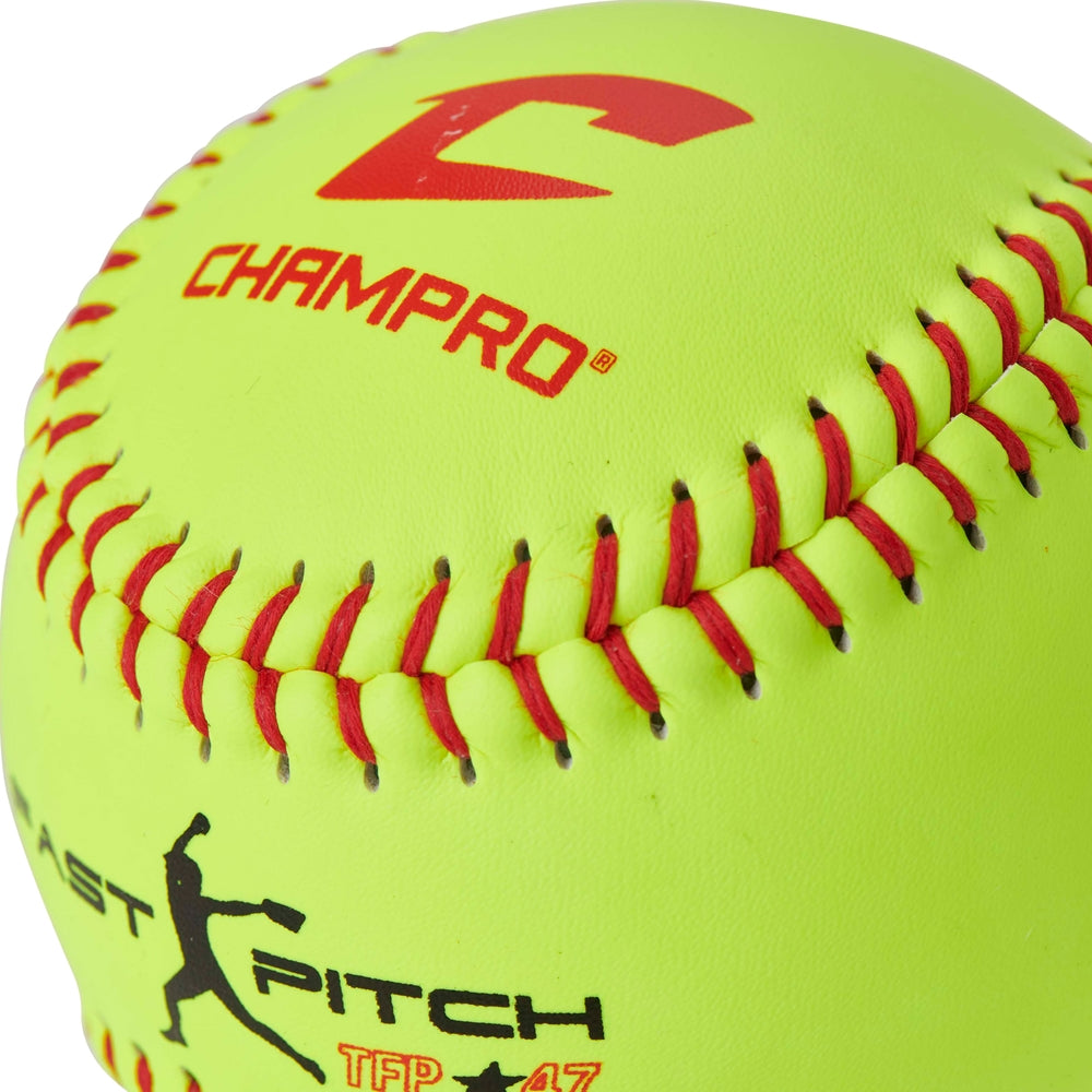 NFHS - 12" FAST PITCH - LEATHER COVER .47COR