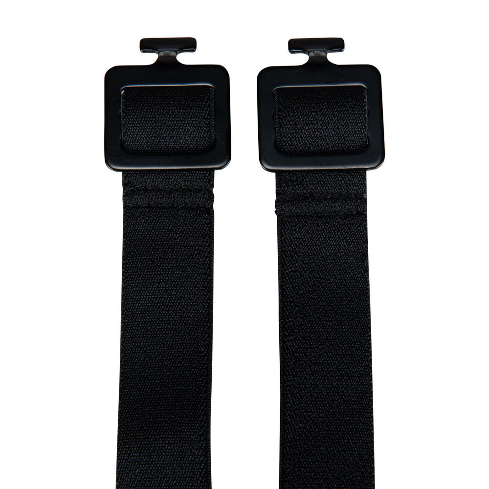 SHOULDER PAD STRAP WITH T-HOOK; 1"; BLACK - FTHSB