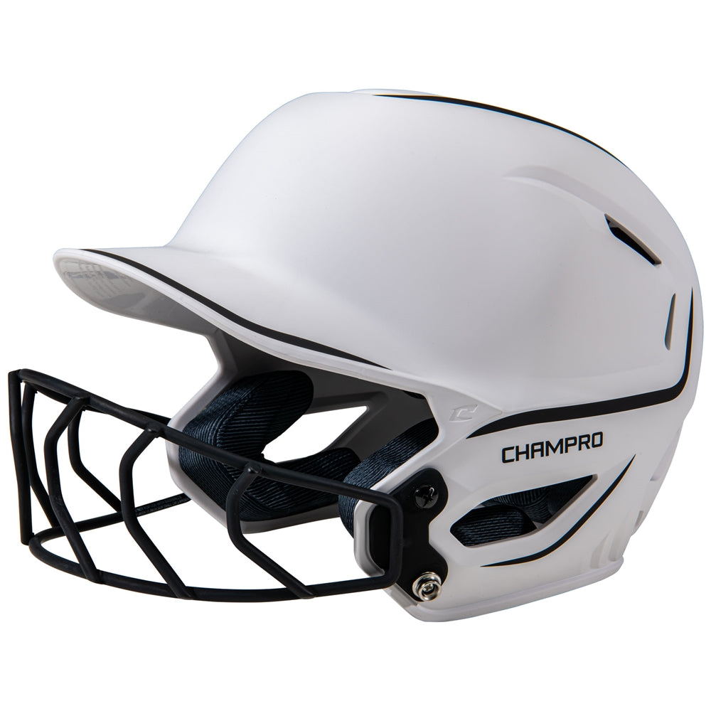 HXE FASTPITCH MATTE TWO-TONE BATTING HELMET - HXEFPM2BL