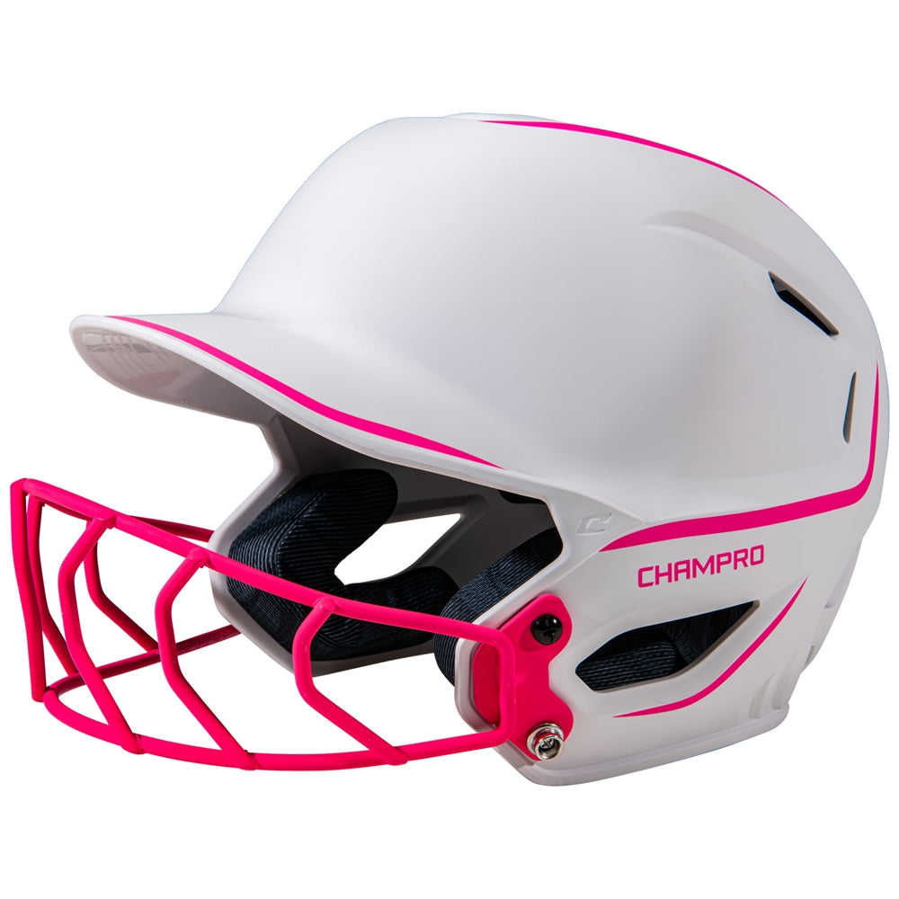 HXE FASTPITCH MATTE TWO-TONE BATTING HELMET - HXEFPM2PKM