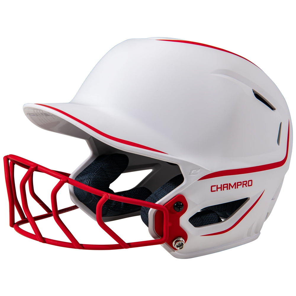 HXE FASTPITCH MATTE TWO-TONE BATTING HELMET - HXEFPM2SCM