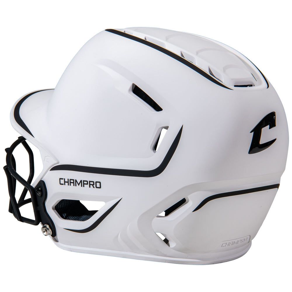 HXE FASTPITCH MATTE TWO-TONE BATTING HELMET - HXEFPM2BL
