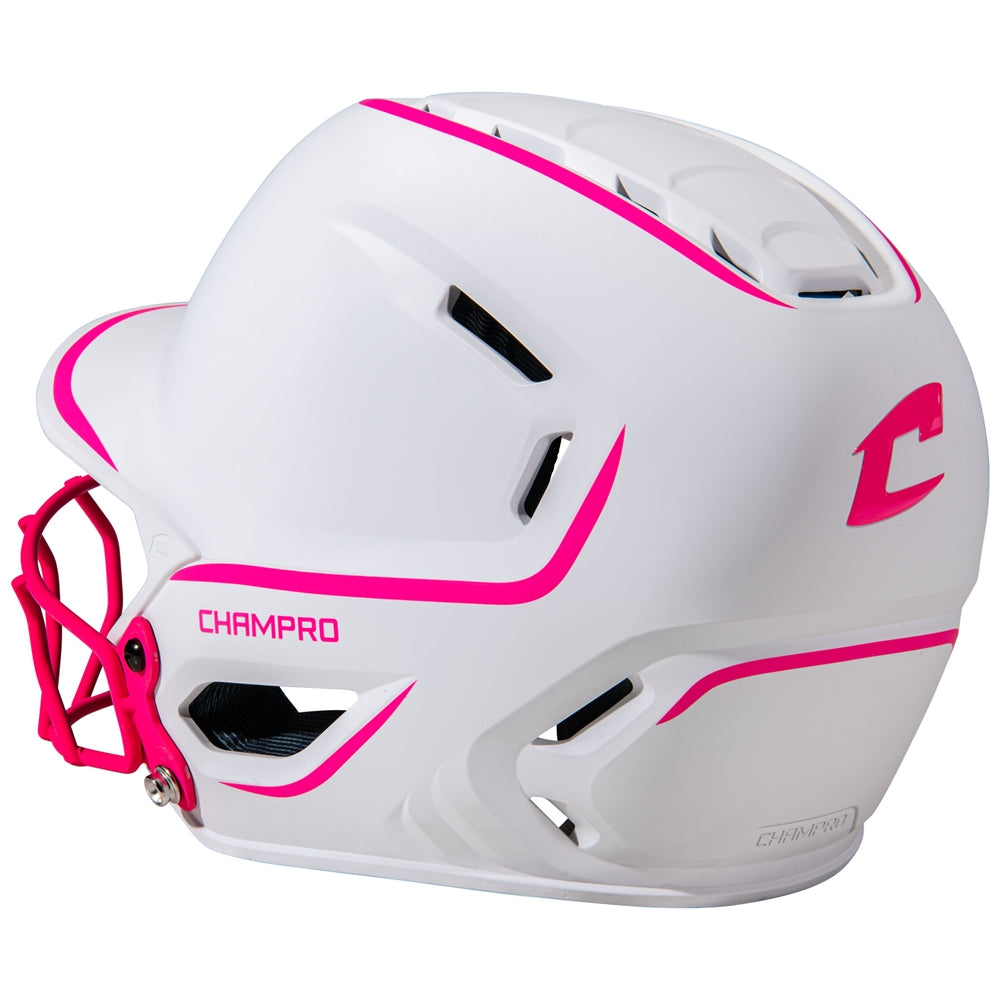 HXE FASTPITCH MATTE TWO-TONE BATTING HELMET - HXEFPM2PKM